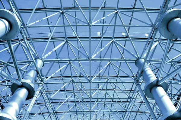 Синий абстрактный потолок — стоковое фото