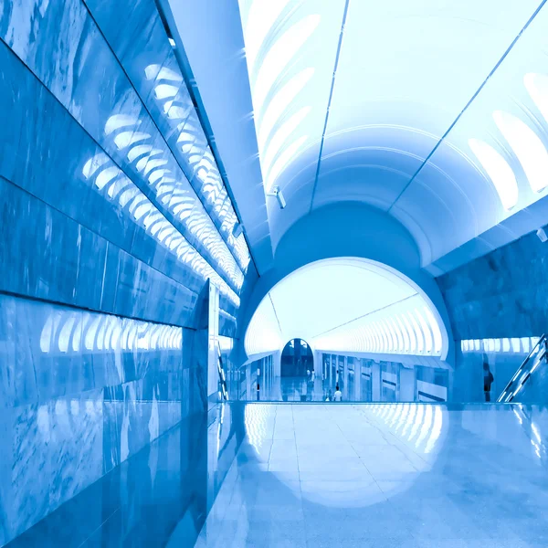 Salón azul moderno — Foto de Stock