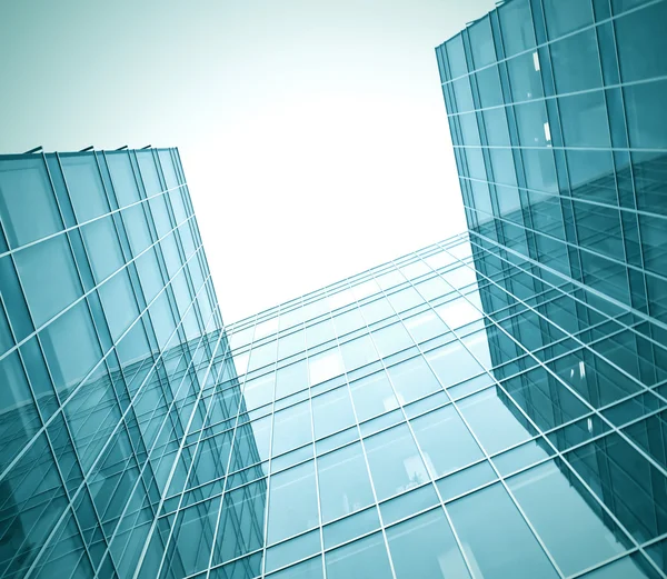 Modern glass building skyscrapers of business center — Stock Photo, Image