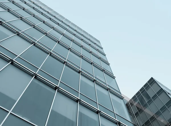 Kluzké texturu skla výškové budovy — Stock fotografie