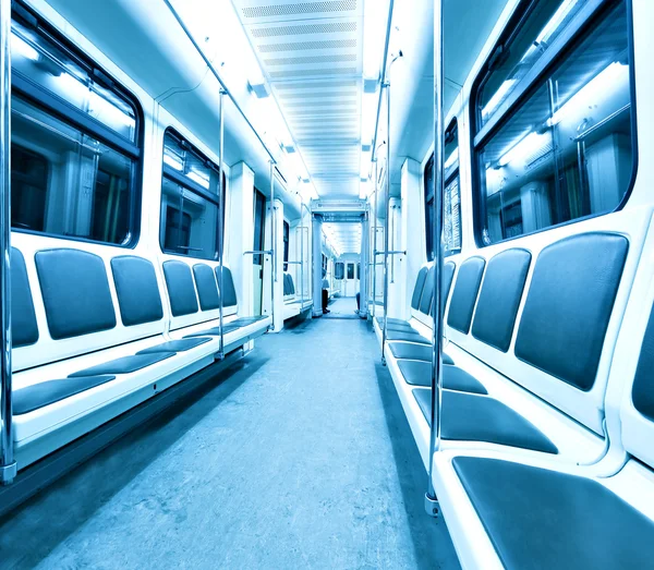 Wnętrze współczesny szybki pociąg — Zdjęcie stockowe