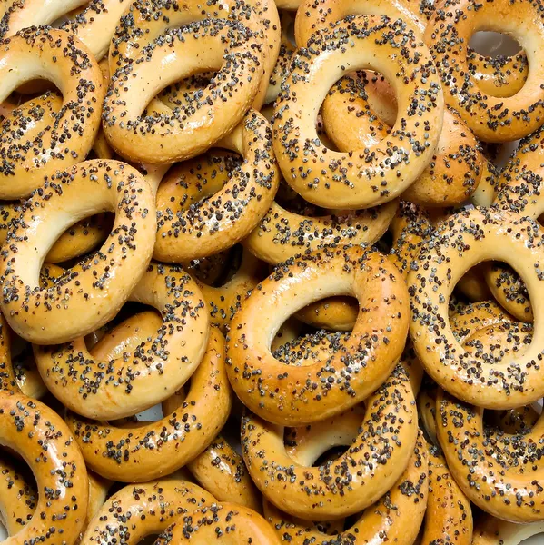 stock image Bread rings background