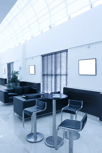 Interior of dining room in business office hall — Stock Photo, Image