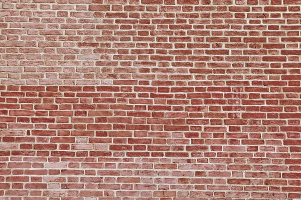 Parede de tijolo vermelho plana — Fotografia de Stock