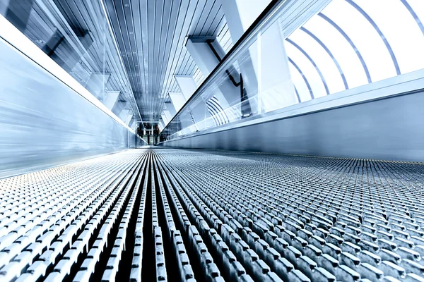 Fast moving escalator — Stock Photo, Image