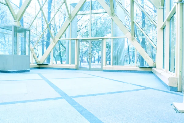青い透明な廊下 — ストック写真