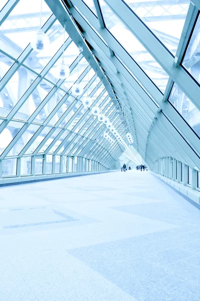 Contemporary hallway of airport — Stock Photo, Image