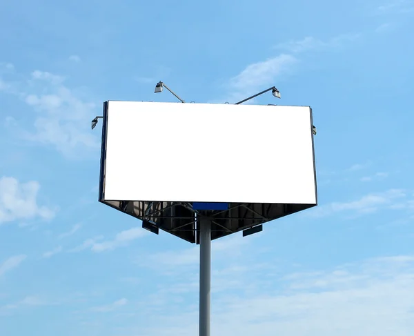 Triangular big blank billboard outdoor — Stock Photo, Image