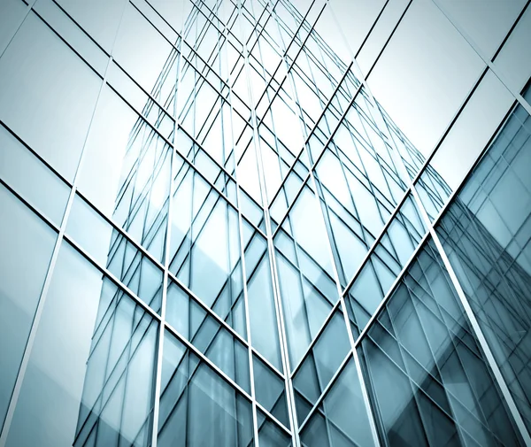 stock image Beautiful reflection in glass wall of modern skyscrapers