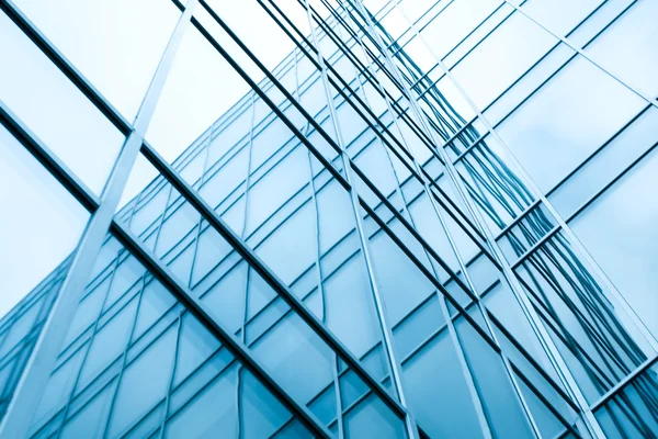 Perspective wall of glass modern building — Stock Photo, Image