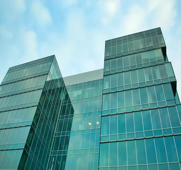 Üzleti háttérrel, az üveg és a fém modern építészet — Stock Fotó