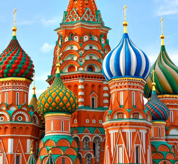 Katedrála Vasilije požehnaný na Rudém náměstí Moskva Rusko — Stock fotografie