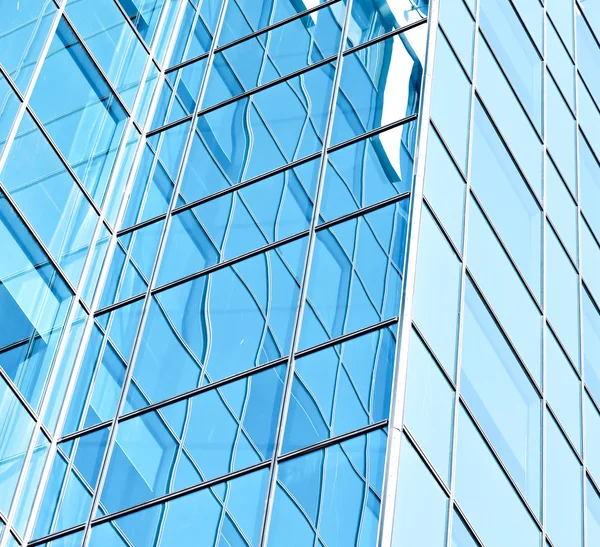 Design contemporâneo de arranha-céus de vidro, fundo de negócios — Fotografia de Stock