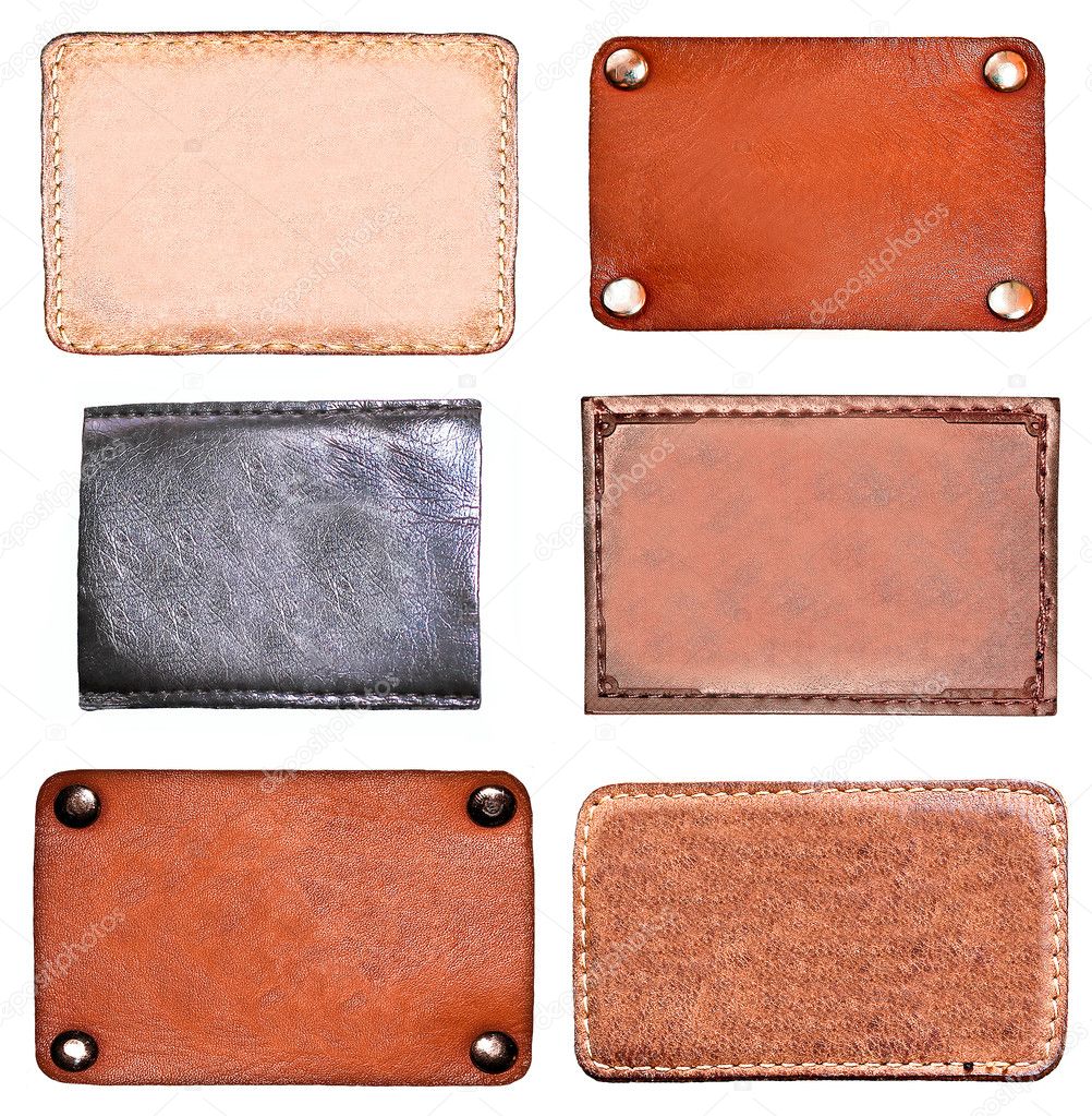 Set of leather blank labels Stock Photo by ©Vladitto 6711127
