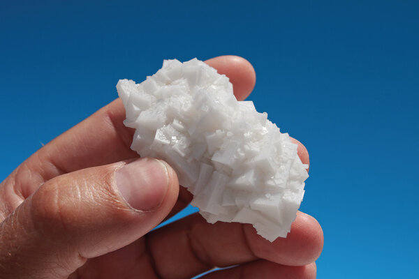 Salt crystals.