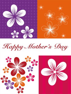 greeting card for mother day celebration clipart