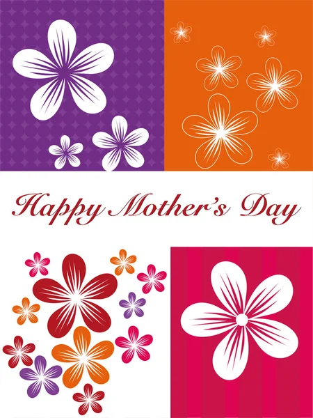 Cartão de saudação para a celebração do dia da mãe — Vetor de Stock