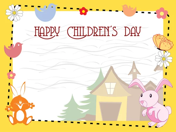 Wektor dla dzieci szczęśliwy dzień uroczystości — Wektor stockowy