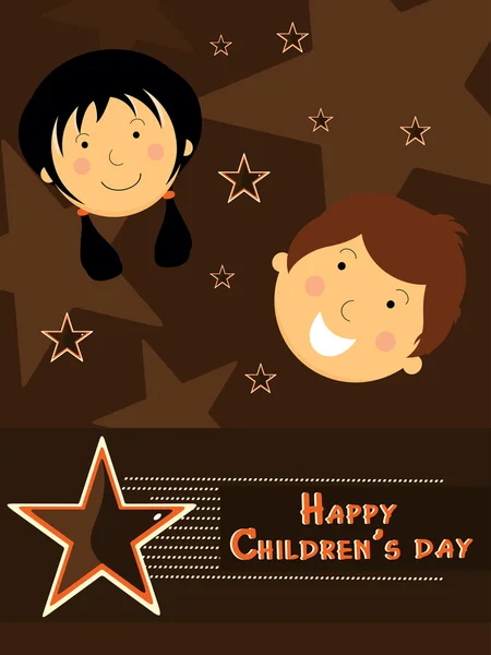 Vektor für fröhliche Kindertagsfeier — Stockvektor