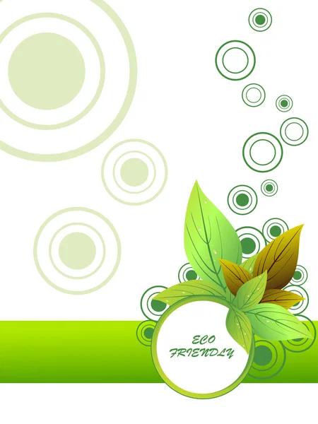 Vector illustration for go green — Stock Vector