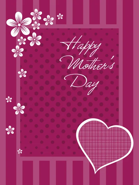 Μητέρα ημέρα εορτασμού ευχετήρια κάρτα — Διανυσματικό Αρχείο