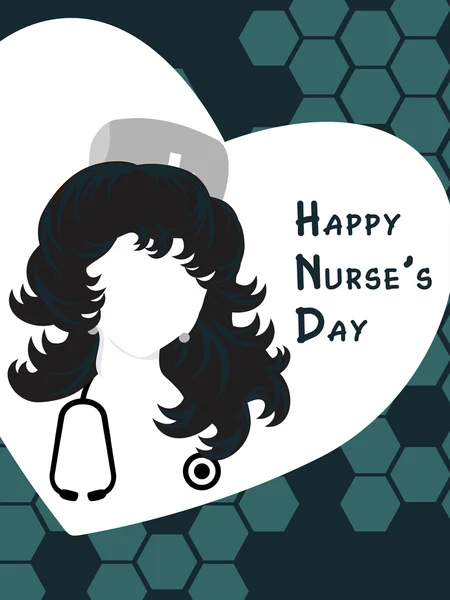 Fundo do dia da enfermeira feliz — Vetor de Stock
