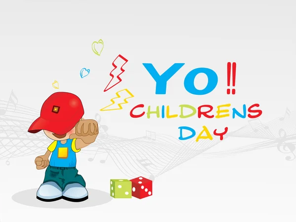 Ilustração para celebração do dia das crianças —  Vetores de Stock