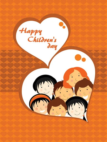 Εικονογράφηση για εορτασμό ημέρα των παιδιών — Διανυσματικό Αρχείο