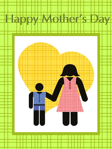 Anneler günü kutlama için illüstrasyon — Stok Vektör