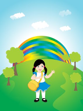 kiddish concept background for children's day clipart