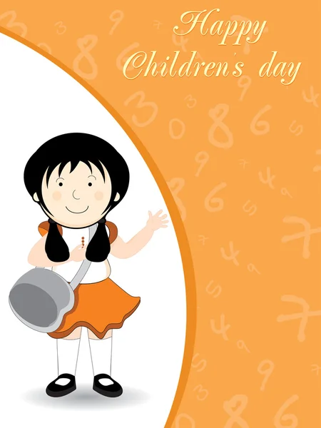 Concept enfantin arrière-plan pour la journée des enfants — Image vectorielle