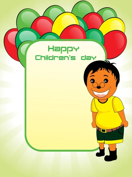 Kiddish concept background for children's day — Stock Vector