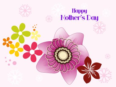 illustration for happy mother's day celebration clipart