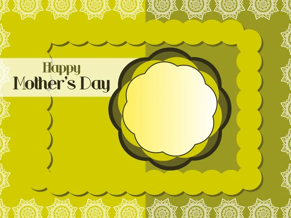 Illustration für ein fröhliches Muttertagsfest — Stockvektor