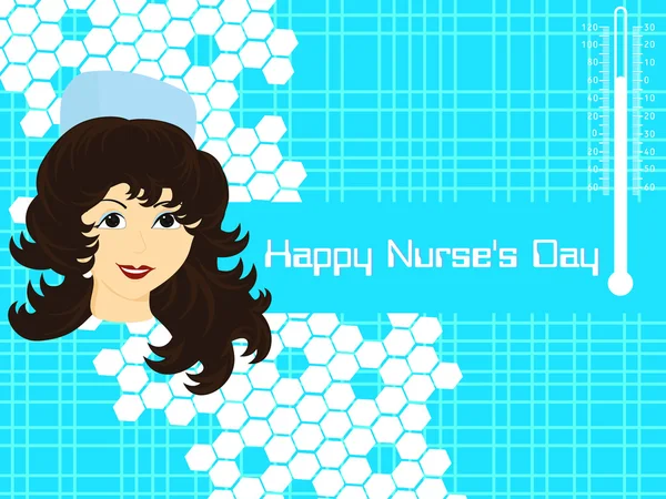 Vektor für den glücklichen Tag der Krankenschwester — Stockvektor