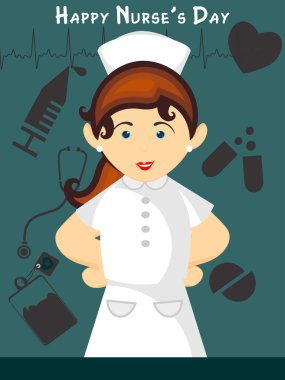 illustration for happy nurse's day clipart