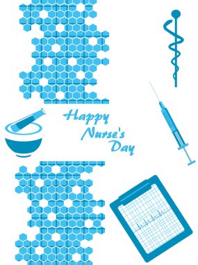 vector for happy nurse's day clipart