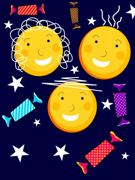 Illustration vectorielle pour la fête des enfants heureux — Image vectorielle