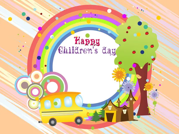Illustration zum Kindertag — Stockvektor
