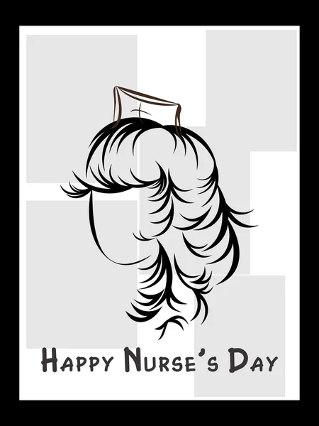 Иллюстрация к счастливому дню медсестры — стоковый вектор
