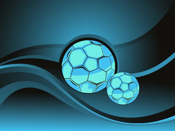Bacground abstrait avec football — Image vectorielle