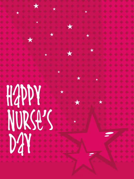 幸せな看護婦の日のイラスト — ストックベクタ
