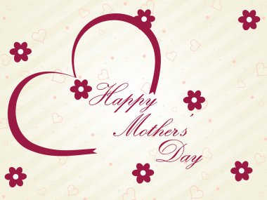 greeting card for happy mother's day clipart