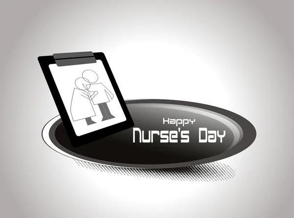 Ilustración vectorial para el día de la enfermera feliz — Archivo Imágenes Vectoriales