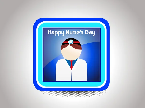 Vektor-Illustration für den glücklichen Tag der Krankenschwester — Stockvektor
