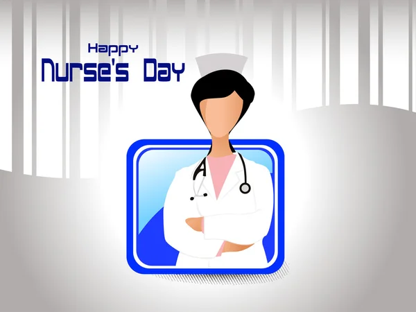 Ilustración vectorial para el día de la enfermera feliz — Vector de stock