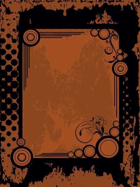 Illustration abstraite du cadre grunge — Image vectorielle
