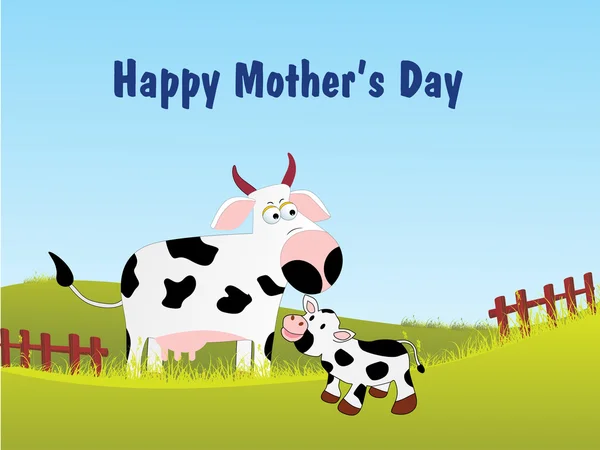 Illustratie voor mother's day viering — Stockvector