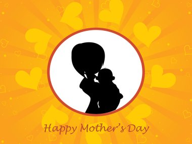 illustration for happy mother's day clipart