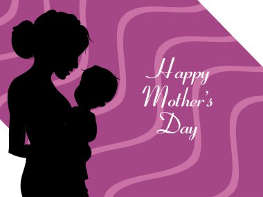 illustration for happy mother's day clipart